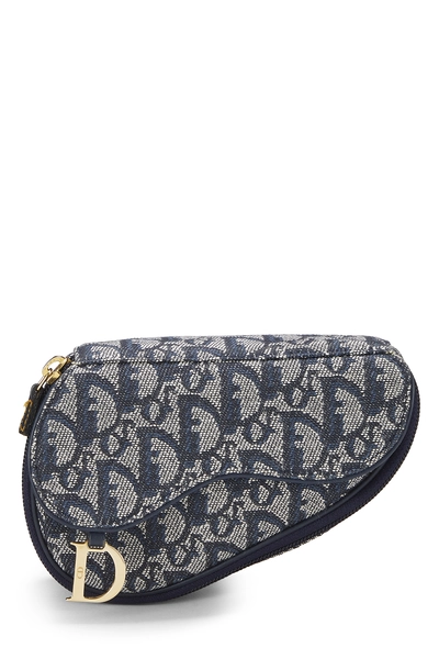Navy Trotter Canvas Saddle Pouch