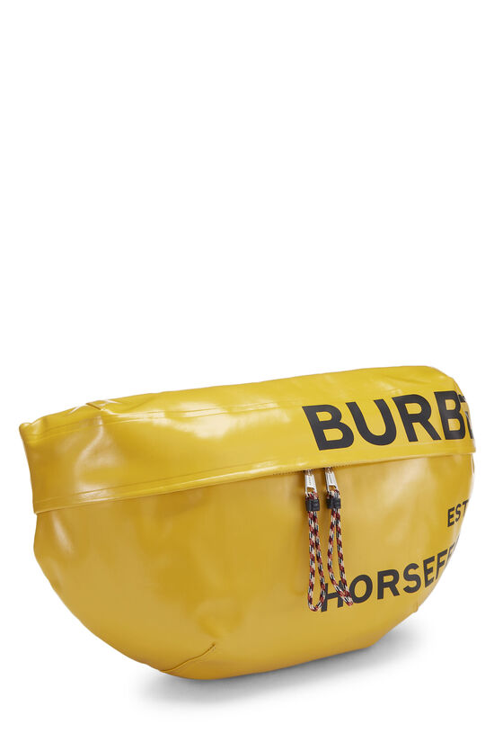 Yellow Coated Canvas Graphic Sonny Bum Bag , , large image number 2