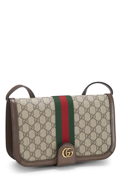 Gucci Brown GG Supreme Canvas Ophidia Messenger — photo 2