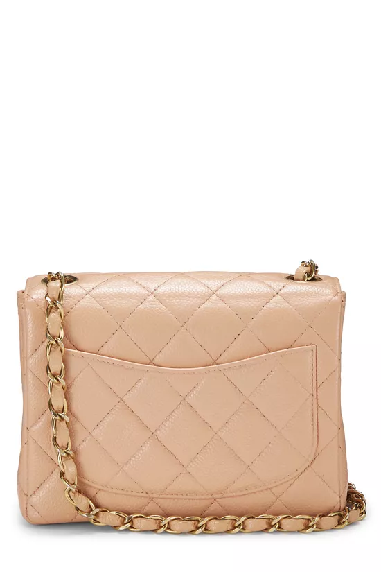 Pink Quilted Caviar Half Flap Mini, , large image number 3
