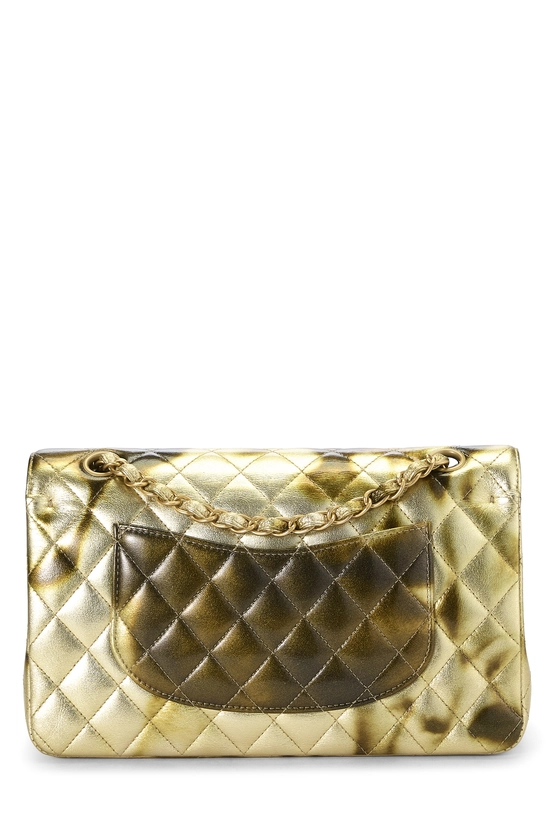 Metallic Quilted Calfskin Classic Double Flap Medium, , large image number 3