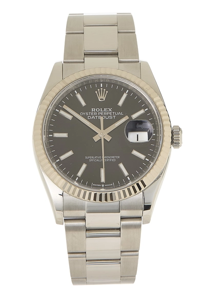 Black Stainless Steel Datejust 126234 36mm
