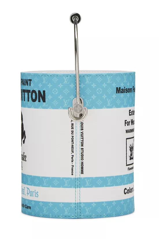 Turquoise Monogram Coated Canvas LV Paint Can, , large image number 3