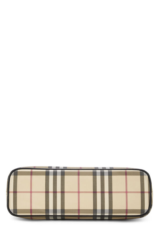 Burberry Classic Check Wallet Coated Canvas Beige