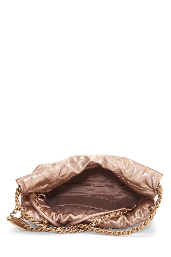 Copper Pink Calfskin Chanel 22 Hobo Mini, , large image number 5
