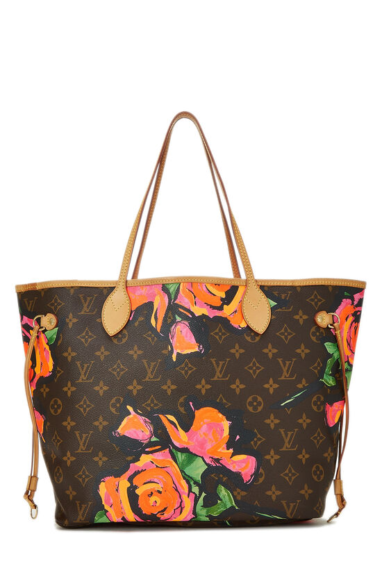 Louis Vuitton Limited Edition Monogram Canvas Roses Neverfull MM