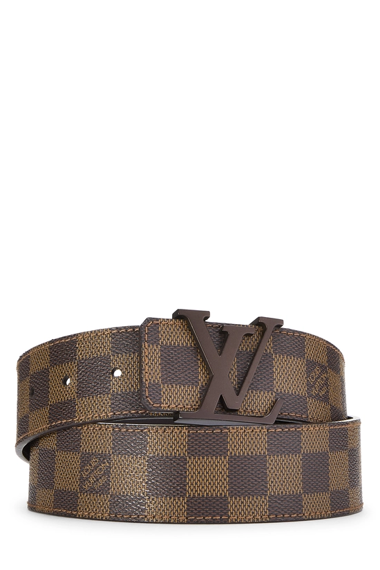 Damier Ebene Ceinture Initiales 85, , large image number 0