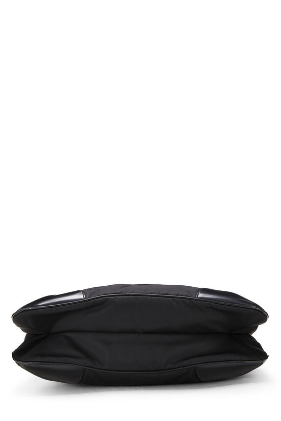 Black Nylon Shoulder Bag, , large image number 6