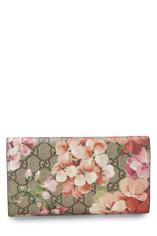 Pink GG Blooms Supreme Canvas Wallet, , large image number 2