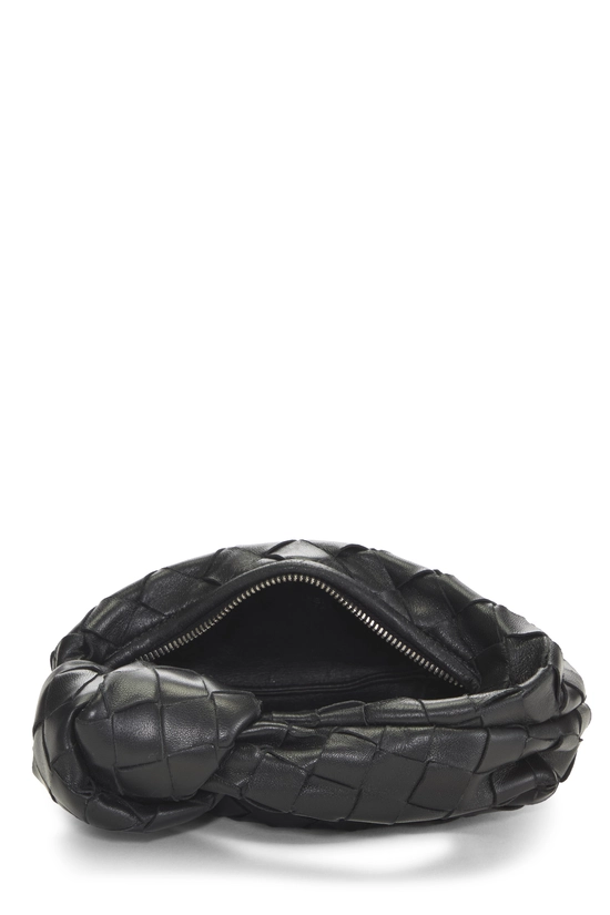 Black Intrecciato Leather Candy Jodie, , large image number 5