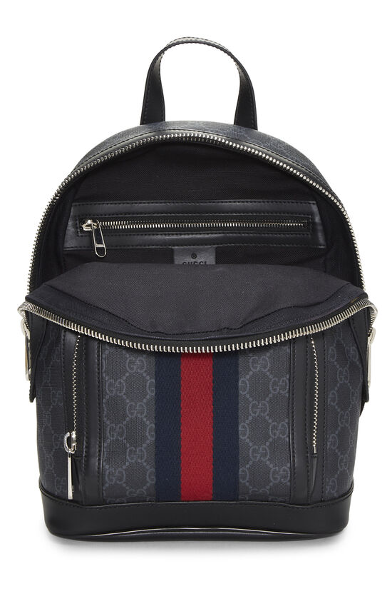 Black GG Supreme Canvas Web Backpack Small, , large image number 5