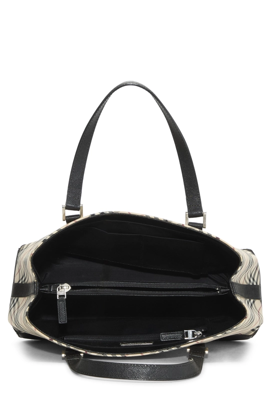 Black Check Jacquard Handbag Small, , large image number 5