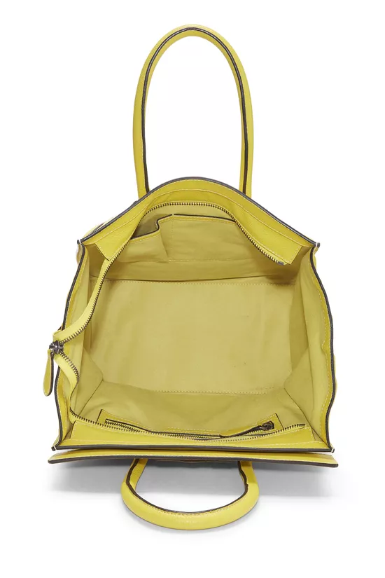 Yellow Calfskin Leather Luggage Mini, , large image number 5
