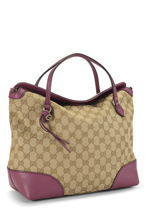 Pink Original GG Canvas Bree Handbag, , large image number 1