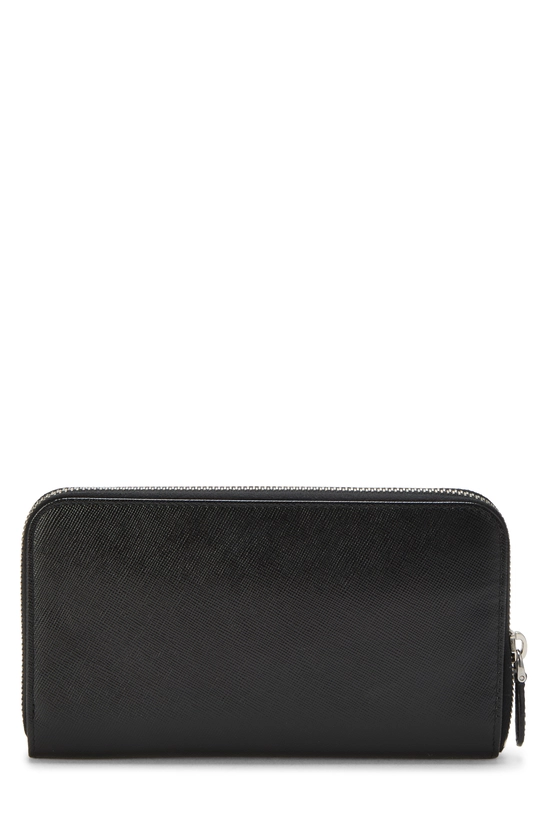 Black Saffiano Zip Around Wallet, , large image number 2