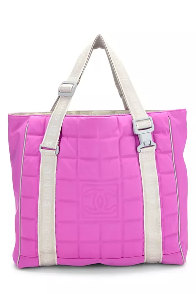 Pink Nylon Sportline Chocolate Bar Tote