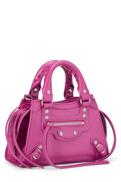 Pink Calfskin Neo Classic City Mini, , large