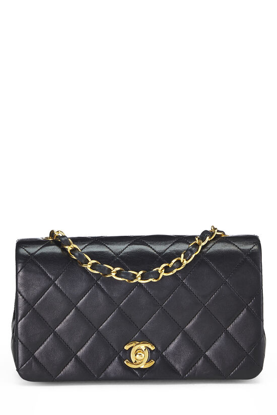 Black Quilted Lambskin Full Flap Mini, , large image number 1