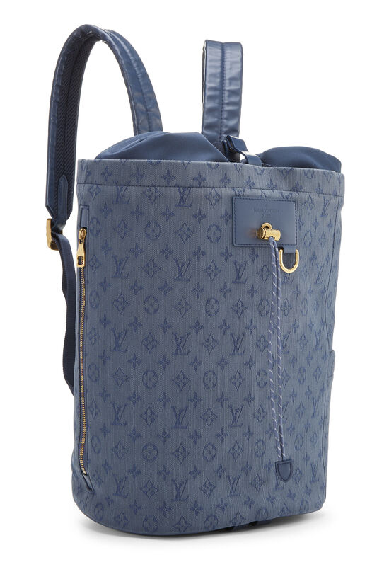 Blue Monogram Denim Chalk Backpack, , large image number 1