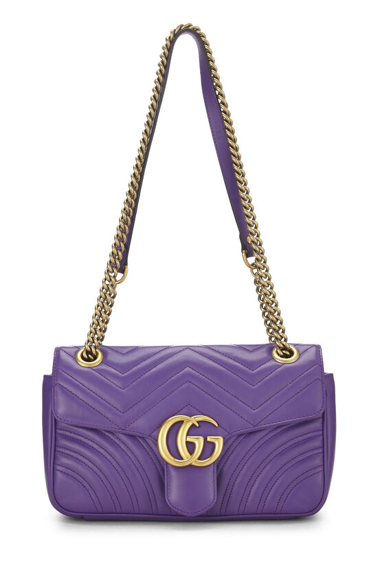 Purple GG Marmont Shoulder Bag Small, , large image number 0