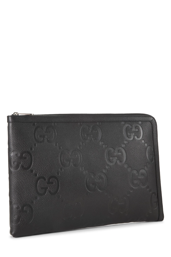 Black Jumbo Guccissima Leather Document Case, , large image number 1