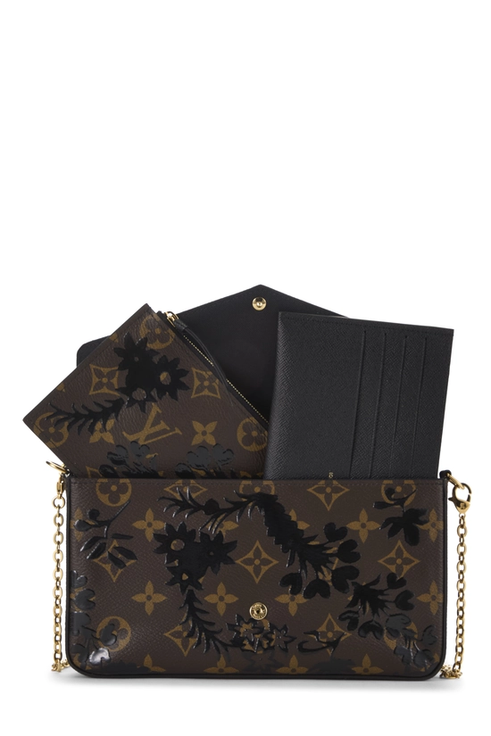 Black Monogram Blossom Pochette Felicie, , large image number 5