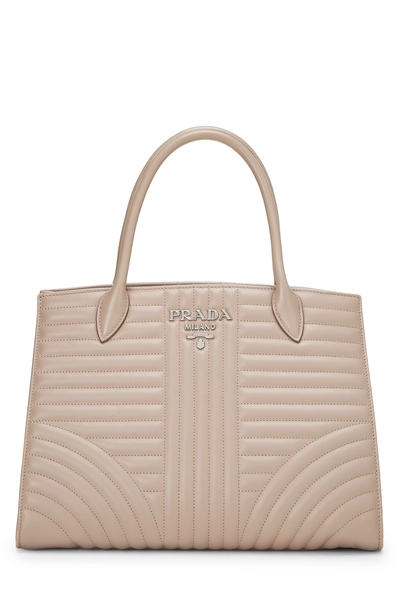 Pink Calfskin Diagramme Convertible Tote