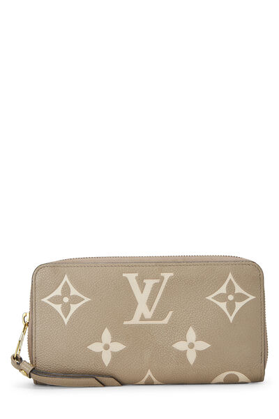 Grey Giant Monogram Empreinte Zippy Continental