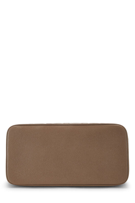 Chanel Brown Quilted Caviar Medallion Tote Q6B02H0F0B014 | WGACA