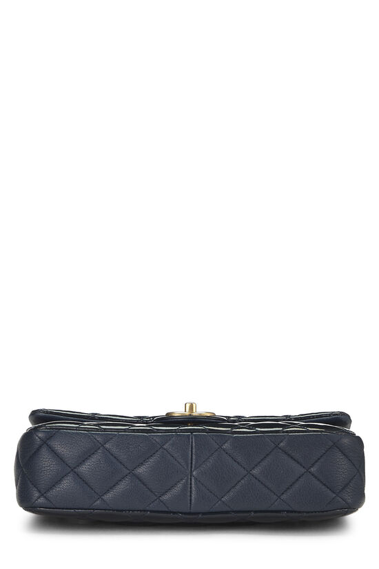 Chanel Navy Quilted Patent Leather 