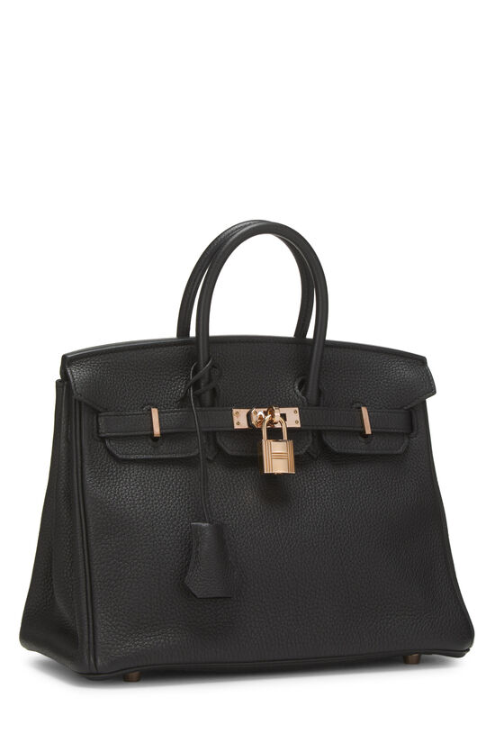 Black Togo Birkin 25, , large image number 1