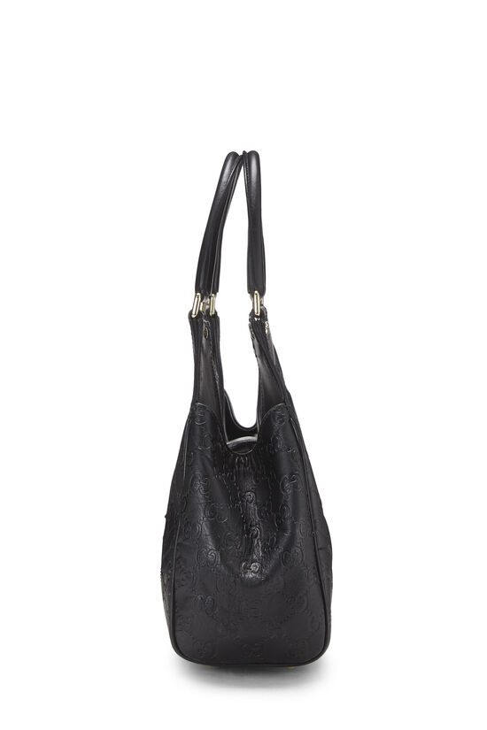 Black Guccissima Leather Bardot Bag, , large image number 2