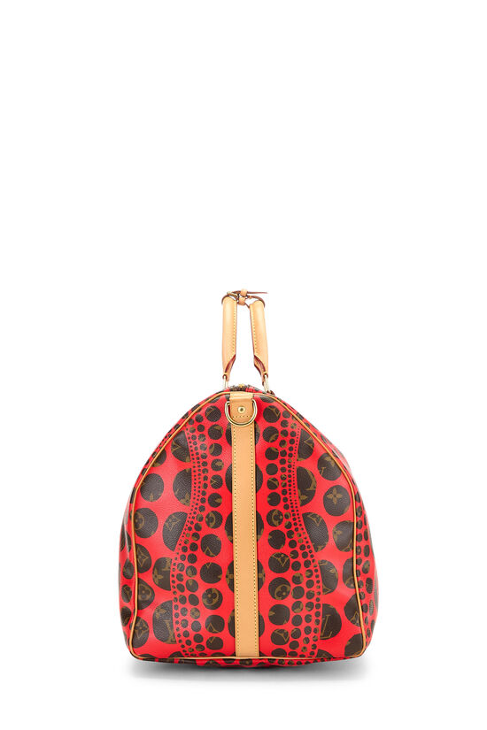 Yayoi Kusama x Louis Vuitton Red Infinity Dots Keepall Bandouliere 55, , large image number 2