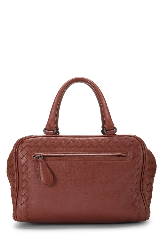 Brown Intrecciato Brera Bag Small, , large image number 3