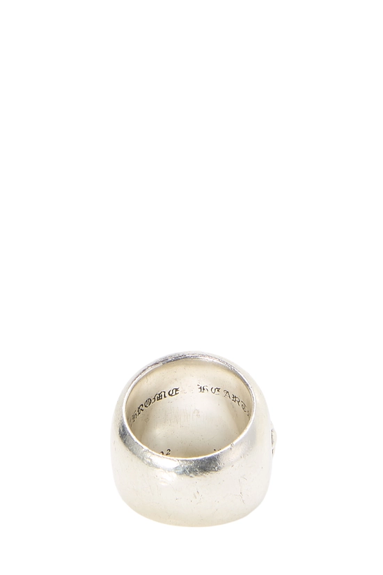 Sterling Silver Classic Diamond Oval Cross Ring, , large image number 3