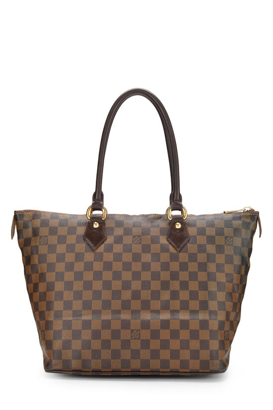 Authentic Louis Vuitton Damier Ebene Saleya GM Shoulder Bag