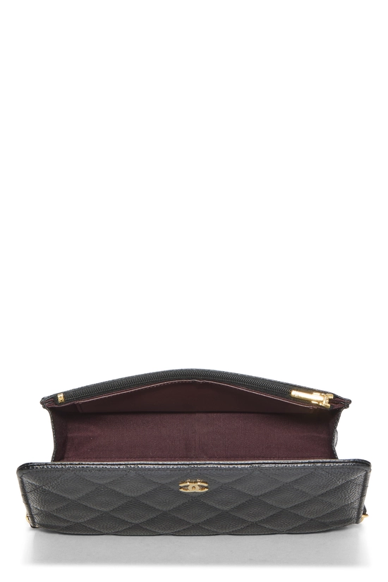 Black Caviar Classic Quilted Wallet On Chain (WOC), , large image number 5