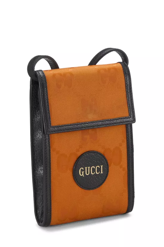 Orange GG Nylon Off the Grid Crossbody Bag Mini, , large image number 1