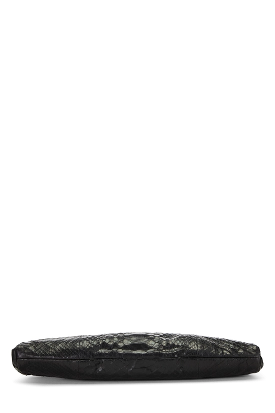 Black Python Clutch, , large image number 4