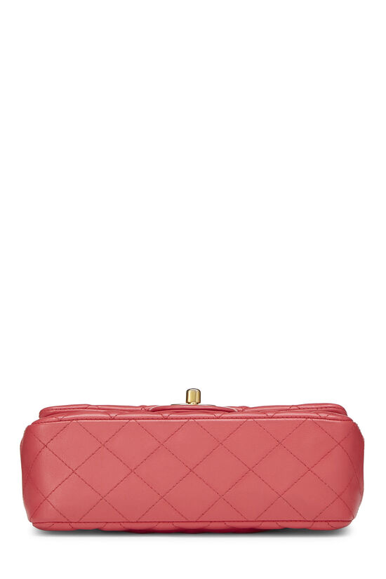 Chanel Pink Lambskin Lucky Charm Rectangular Flap Mini Q6B2SM1IP9003