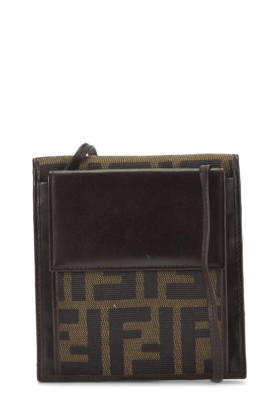 Pre-Owned Brown Zucca Canvas Compact Wallet QBA08S3J0B00E