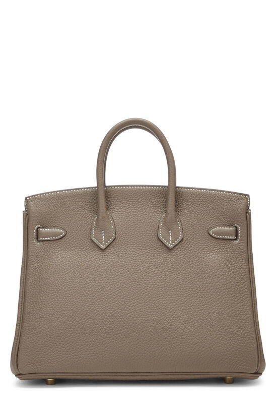 Holy Grail* Hermes Birkin 25 Handbag Etoupe Togo Leather With Palladi –  Bags Of Personality