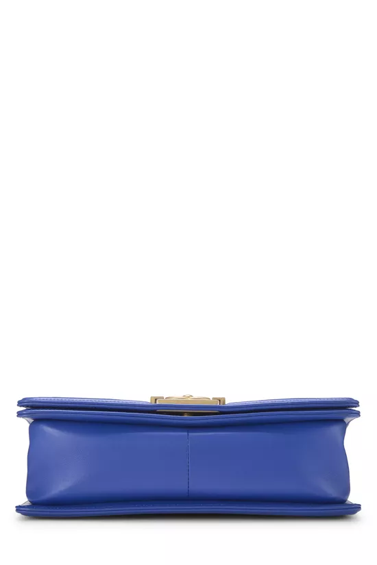 Blue Chevron Lambskin Boy Bag Medium, , large image number 4