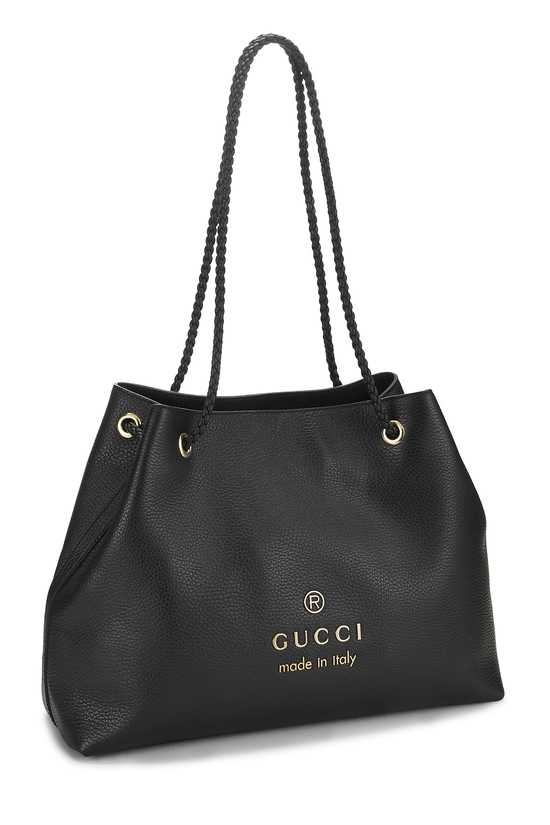 Black Leather Gifford Tote, , large image number 1