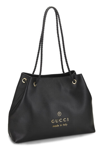 Black Leather Gifford Tote, , large