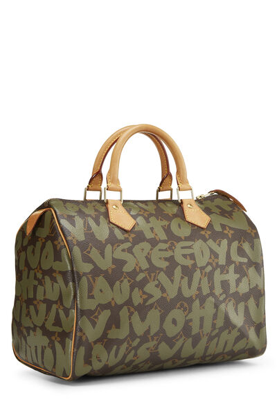 Stephen Sprouse x Louis Vuitton Monogram Green Graffiti Speedy 30, , large