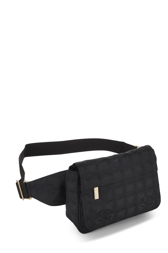 Black Nylon Travel Line Waist Pouch, , large image number 1