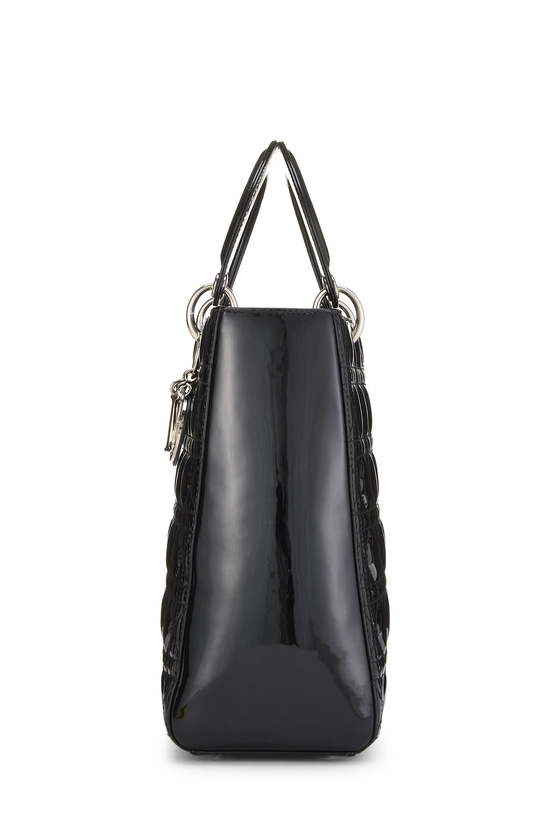 Black Cannage Patent Leather Lady Dior Large, , large image number 2