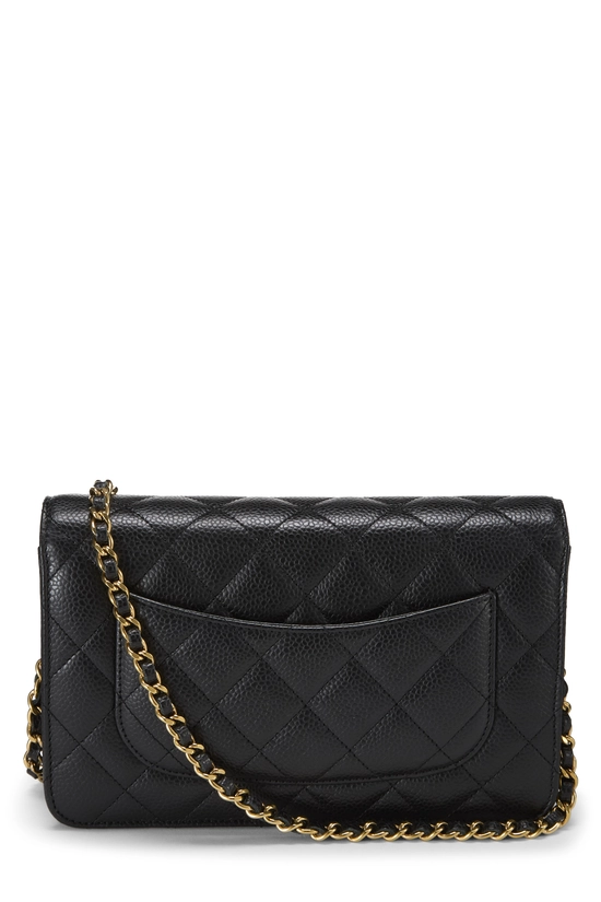 Black Caviar Classic Quilted Wallet On Chain (WOC), , large image number 3