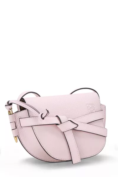 Pink Calfskin Gate Bag Mini, , large
